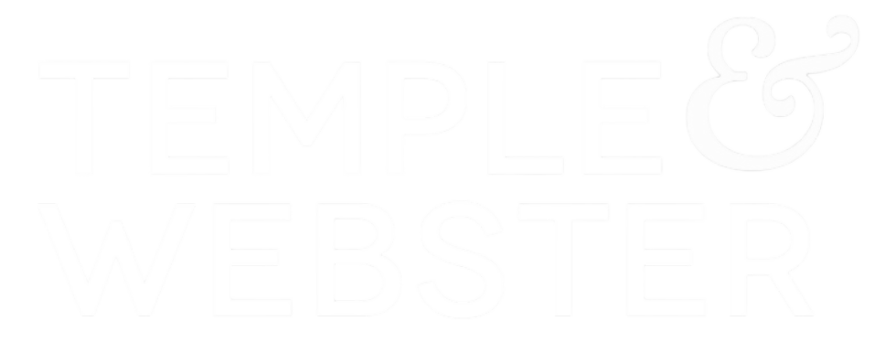 temple and webster white logo